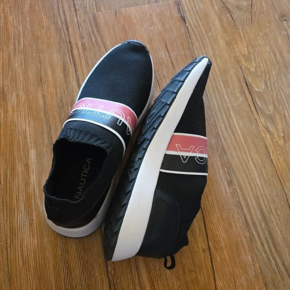 Nautica Ladies Jogger Pull-On Slip-On Sneakers 8.5
